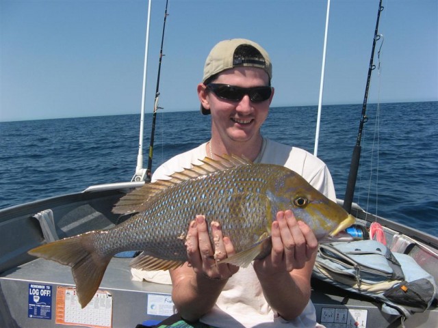 Sam's first fish in Exmouth